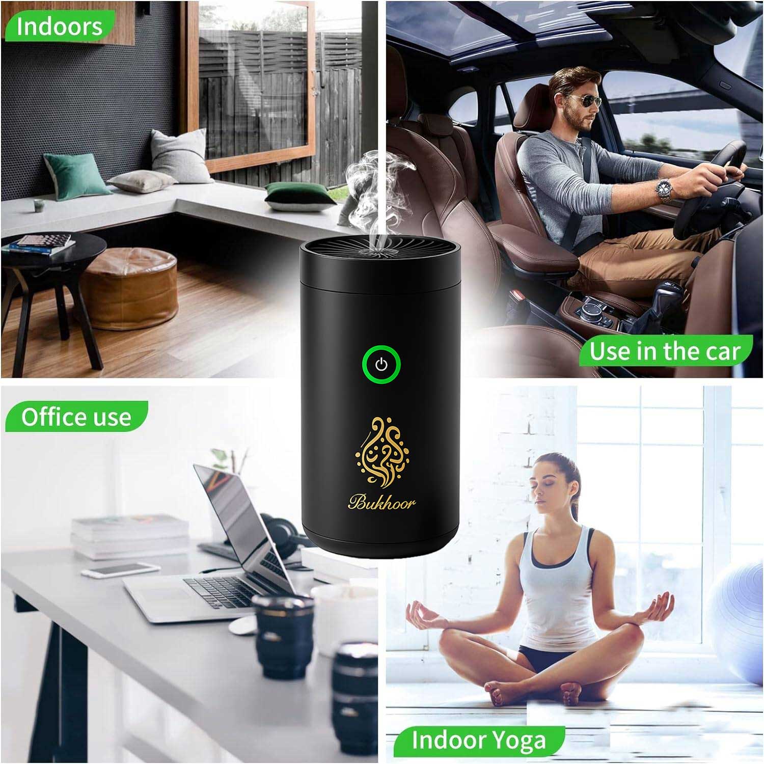 Smart Bakhoor Burner – Arabic Incense Holder for Home, Office & Car